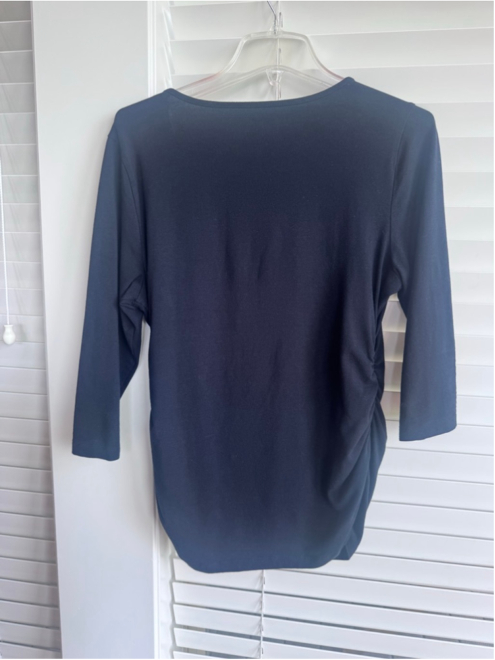 Women's Soft Surroundings Maternity Long Sleeve Tee M Black - Picture 4 of 5